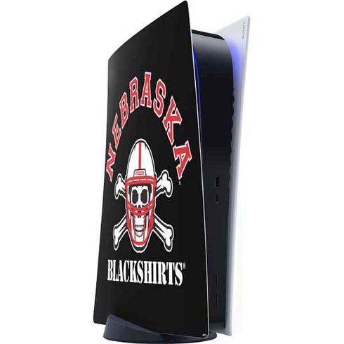 University of Nebraska Blackshirts PS5 Digital Edition Console Skin